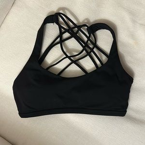 black lululemon free to be wild bra